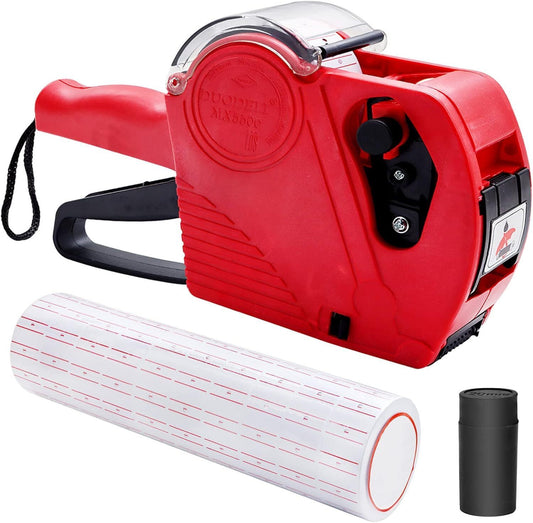 Pricing Tag Gun Red Price Label -11 Label Rolls Stickers-Spare Ink Supermarket